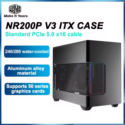 Cooler Master NR200P V3 Desktop ITX Case Aluminum alloy Portable Mini computer case Support 280 wate