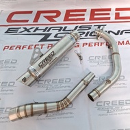 Creed exhaust KOU mahachai open specs pipe for raider150carb/fi tmx125/155 bajaj ct100