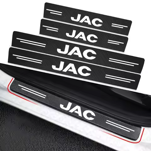 Carbon Fiber Car Trunk Bumper Protective Sticker For JAC Refine J3 J4 J7 JS2 JS3 JS4 KR1 S2 3 4 5 7