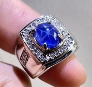 LEBIH BESAR NIH.. CINCIN ALPAKA MEWAH BLUE SAFIR STAR KUALITAS SUPER