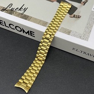 20mm Bracelet Glide Lock Clasp 904L Solid Stainless Steel Strap Brushed Polished Oyster Bracelet Fol