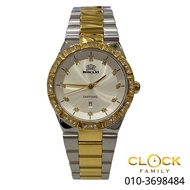 Roscani Sapphire Glass Gold Silver Stainless Steel Band Ladies Watch BLE437GB