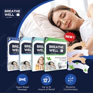 Breathe Well Nasal Strips for Adults & Kids - 12 Strip per box | Breathe right and breathe better W 
