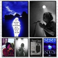 Pop Singer Daniel Caesar Music Album Poster Selfadhesive Art Waterproof Paper Sticker for Coffee Hou