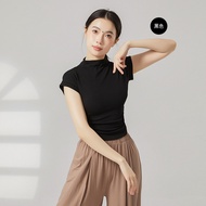 Half-High Collar Slimmer Look Yoga Clothes Women's Stretch Fitness Clothes Running Sports Long-Sleev