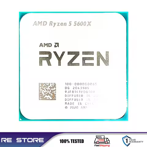 AMD Ryzen 5 R5 5600X 3.7GHz 6-Core 12-Thread CPU Processor 7NM 65W L3=32M LGA AM4