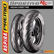 Aspira ยางนอกมอเตอร์ไซค์ Sportivo 100/80-14 ยางหลัง Xmax Forza adv350 aerox 140/70-14