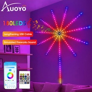 Auoyo led fireworks christmas light rgb lights sound control  Dream Color Lamp Christmas Lights 5050