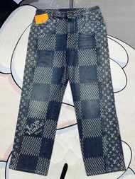 Lv x Nigo Denim Pants Size 32 , 36