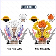 Comic One Piece Nika Luffy Minifigure Building Blocks Gift For Kids Collections Model Dolls Toys For Kids Ornament