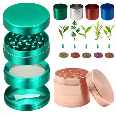 40mm Metal Herb Grinder 4-Layer Spice Pepper Crusher Mill Mortar Cutter Tobacco Raw Grass Grinder Sh