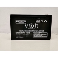 VOLT 12V 7Ah Rechargeable Backup Battery for Solar Panel / Home Alarm / Fire Alarm Panel / Autogate 