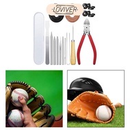[LOVIVER] 16x Baseball Glove Relacing Kit Baseball Glove Care Kit Baseball Glove Repair Kit Lacing T