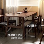 Dining Table Chair Fast Food Shop Combination Rectangular Chair Simple Rental Room Table Small Apart