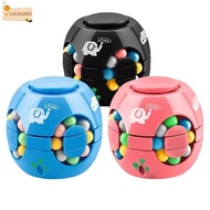 CAUSIXBDO Magic Bean Cube Spinner, Finger Gyro Plastics Rotating Ball, Rotating Ball  Finger Spinner