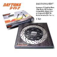 Daytona Superpro T-Floating Race Racing Disc Brake for Mio Sporty Smile Soul Xeon 260Mm BlackORANGE