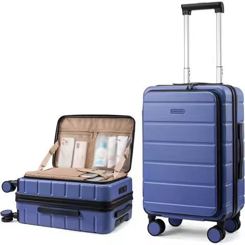 Carry On Luggage 22x14x9 with Spinner Wheels, 20 Inch Small Suitcase with TSA Lock, Expandable Hard 