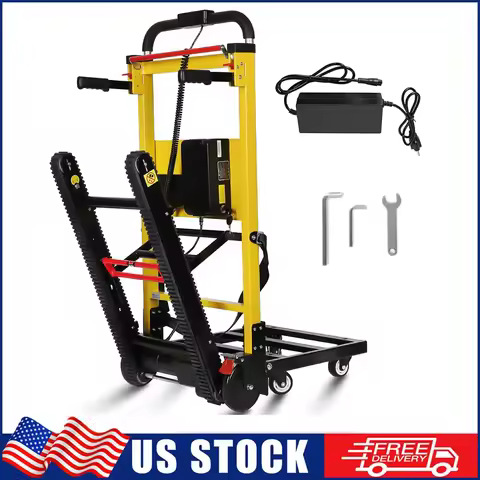 Heavy-Duty Electric Stair Climbing Hand Truck Dolly Cart 441LBS Capacity for Furniture Logistics And