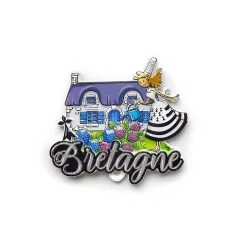 French Brittany Rural Scenery Magnetic Fridge Sticker Cultural Creative Travel Souvenir Home Decor G