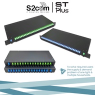 1 Split To 16 / 32 Rack Mount Metal Box Fiber Optic PLC Splitter With SC-UPC/APC &amp; SC-UPC/UPC &amp; SC-APC/UPC Connector