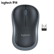【現貨下殺】羅技（Logitech） M186無線鼠標 家用辦公電腦筆記本通用鼠標灰黑