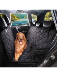 1入組汽車寵物座椅套後排可拆式狗狗旅行床,適用於汽車後座的防水防塵座椅套