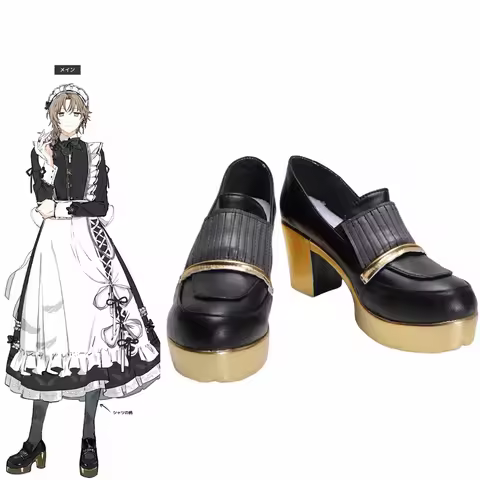 Anime Kanae Cosplay Shoes Nijisanji Vtuber Kanae Maid Shoes