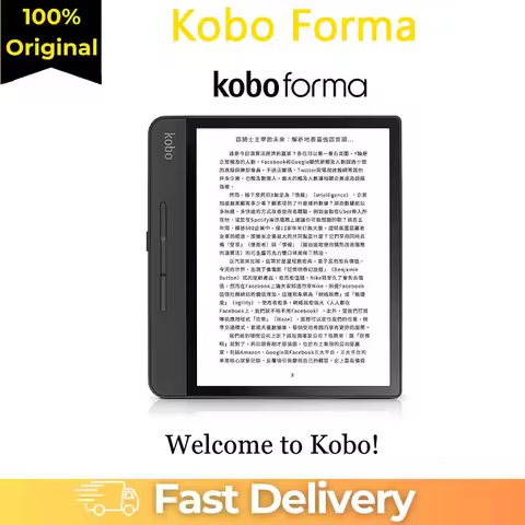 used Kobo Forma - 8” e-book reader Mobius Carta EInk screen, Rakuten Forma,1440 x 1920 pixels,3:4,CB