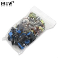 9PCS WH148 Linear Taper Rotary Potentiometer With Knob Cap Blue B1K~B1M 1K 2K 5K B10K 20K 50K 100K 5