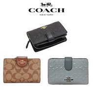 PUTIH HP Coach Women's Wallet, Mini Wallet Coach, Card Wallet Coach, Women's Bag Coach, Bag, 100% Original, Small Wallet Coach, Women's Folding, Mini, Ori, Wallet Bag Coach, Cellphone, Coin, Stnk, Car, Zipper, Long, Women, F2597, Black, White