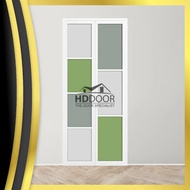 HDDoor HD121 Aluminum Bi-Fold Premium Toilet Door for HDB Flats