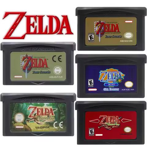 New Zelda GBA Game Card 32 Bit Video Game Console Zelda Game Card Links Awakening DX Four Swords The