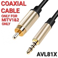 FREE SHIPPING - AVPRO AVL81X 3.5mm TRRS to RCA Coaxial Audio Cable ONLY FOR MITV 1&2