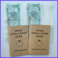 ◆ ✒ ┐ Ipon Challenge 2025 Chinkee Tan Card 5 10 20 Booklet with Pouch Bill Alkansya Peso Sense Mini
