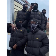 1BCX Corteiz Vibe Hip-Hop Stand-Up Collar Thick Padded Jacket Men 2025 Street Wear Winter Padded Jac