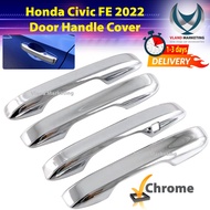 Honda Civic FE 2022 11th gen 2022 Door Handle Cover inner bowl cover - Chrome Civic FE 2022 accessories