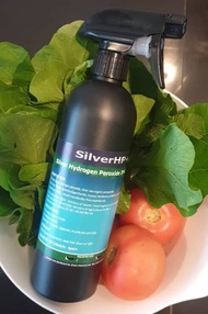 SILVER HYDROGEN PEROXIDE 3% - FOOD GRADE 500ml sprayer (with silver ion and Peracetic Acid) H2O2 Hyd
