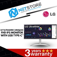 LG 34” ULTRAWIDE 34WQ650 FHD IPS MONITOR WITH USB TYPE-C™ - 34WQ650-W.ATS