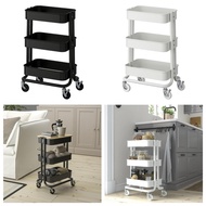 ikea RASKOG Trolley, black/white, 28x38x61 cm