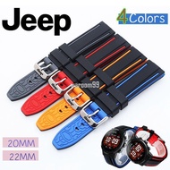 [Free Tool] Silicone Strap 22 24mm Suitable for JEEP JEEP Wrangler JPW646/JPW609 Men's Watch Strap W