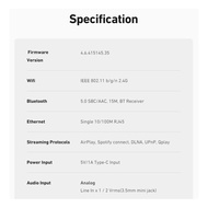 Arylic S10+ Wireless Music Streamer 3.5mm Jack Aux Wireless Bluetooth Audio Receiver for PC AUX Audi