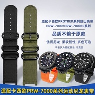Suitable for Casio PROTREK Series PRW-7000/7000FC Modified Nylon Canvas Watch Strap
