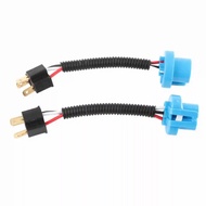 2Pcs 9007 Male To H4 Female Plug Headlight Conversion Cable Wire Connector Adapter