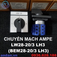 Công tắc chuyển mạch Volt 7 vị trí LW28-20A Chuyển mạch Ampe 4 vị trí LW28-20/3 (40x60mm)