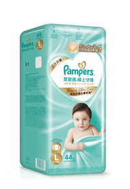 Pampers - Pampers 幫寶適 一級幫極上守護一級幫 尿片 L 176片(44片x4包) (平行進口)