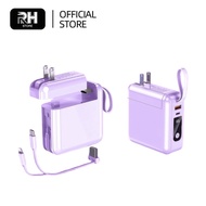 CCC Powerbank พาวเวอร์แบงค์ 20000mAh 22.5W  พร้อมปลั๊ก-สายในตัว แบตเตอรี่สำรอง รับประกัน 1 ปี