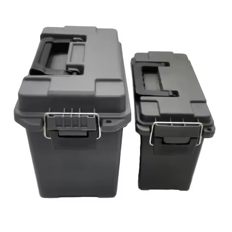 Plastic Ammo Box Military Style Storage Ammo Can Lightweight High Strength Ammo Accessory Crate Stor
