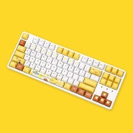 【免運特惠】FE87客製電競專用寶可夢皮卡丘游戲機械鍵盤
