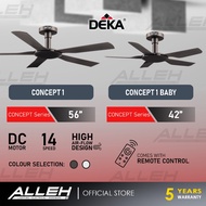 SIRIM DEKA Concept 1 DDC31 42”/56” Inch Stylish Ceiling fan with light LED Kipas Siling 5 Blades Remote Control DC Motor