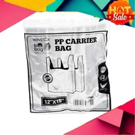 Plastik Lutsinar, Plastik Bag, Winstar Disposable Carrier Plastic Bag (18cm+12cm x 28cm)